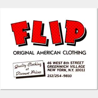 FLIP American Clothing NYC 80s Posters and Art